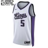 Canotte Bambino Sacramento Kings De Aaron Fox Nike 2023-24 Association Edition Bianco Swingman